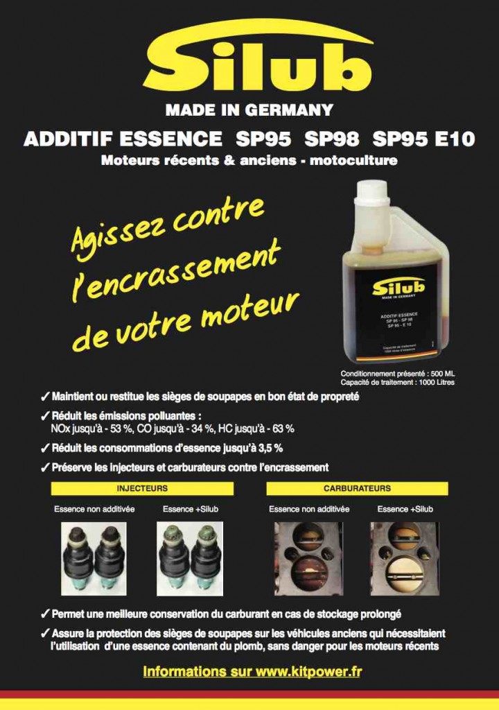 additif Silub essence 3