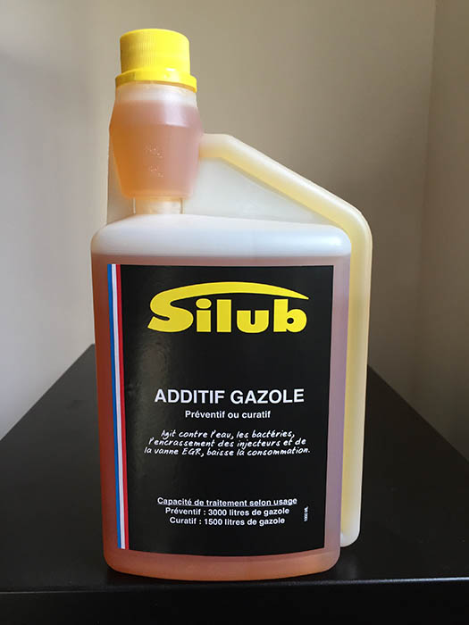  SILUB - Additif Gasoil pour Moteur Diesel 1/2L Traite 1500 L -  Nettoyant injecteurs et Moteur - 3.10% d'économie validé par l'UTAC - Agit  Contre l'encrassement.